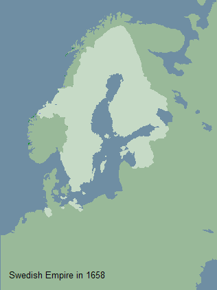Swedish Empire in 1658